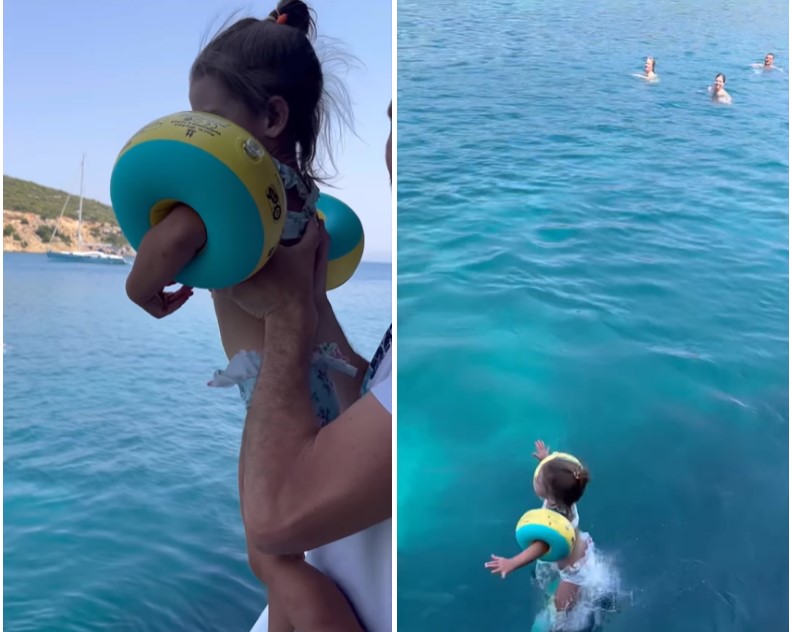 Criança afunda no mar após boias se soltarem e vídeo viraliza